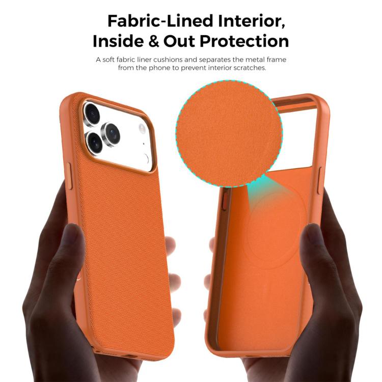 Custodia magnetica in TPU con texture Tech Fabric ufficiale, senza pulsante per fotocamera AI., For iPhone 17 Pro Max, For iPhone 17 Pro, For iPhone 17, For iPhone Air