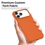 Custodia magnetica in TPU con texture Tech Fabric ufficiale, senza pulsante per fotocamera AI., For iPhone 15 Pro, For iPhone 15, For iPhone 14, For iPhone 14 Pro
