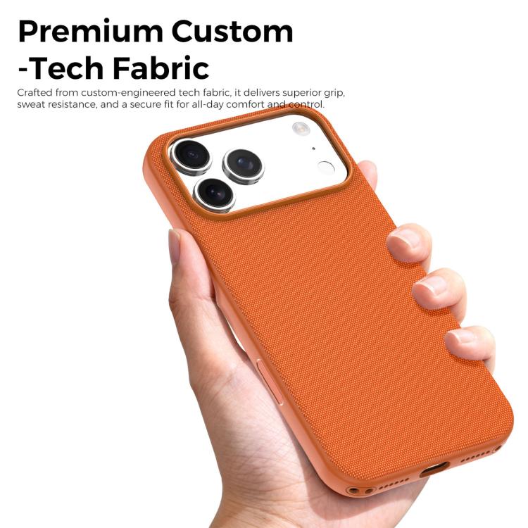 Custodia magnetica in TPU con texture Tech Fabric ufficiale, senza pulsante per fotocamera AI., For iPhone 17 Pro Max, For iPhone 17 Pro, For iPhone 17, For iPhone Air