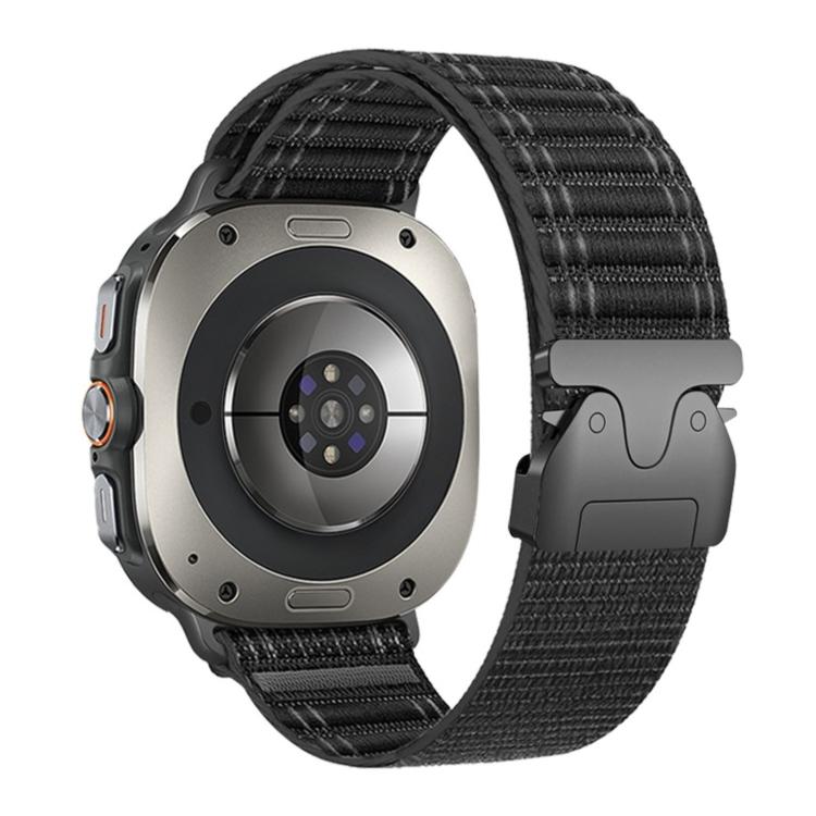 Cinturino per orologio in nylon con fibbia a paracadute e texture ondulata, For Samsung Galaxy Watch Ultra 47mm / Ultra 2025