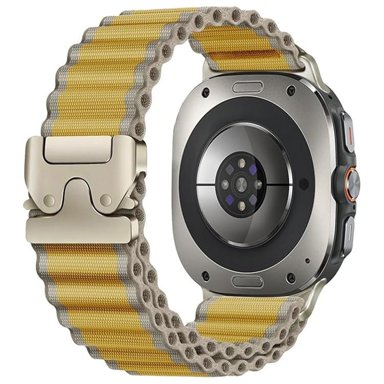 Cinturino per orologio in nylon a coste larghe con fibbia da paracadute, ideale per fuoristrada., For Samsung Galaxy Watch Ultra 47mm / Ultra 2025
