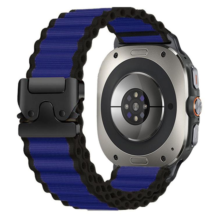 Cinturino per orologio in nylon a coste larghe con fibbia da paracadute, ideale per fuoristrada., For Samsung Galaxy Watch Ultra 47mm / Ultra 2025