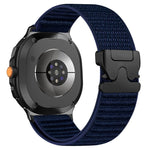 Cinturino per orologio in nylon intrecciato con fibbia a paracadute e motivo montano, con punta in metallo., For Samsung Galaxy Watch8 / Watch8 Classic