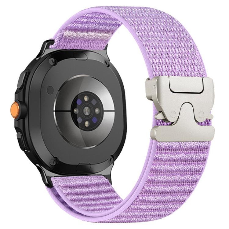 Cinturino per orologio in nylon intrecciato con fibbia a paracadute e motivo montano, con punta in metallo., For Samsung Galaxy Watch8 / Watch8 Classic