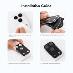 2 pellicole in vetro temperato ENKAY Hat-Prince Black 9H per obiettivo fotocamera posteriore., For iPhone 17 Pro Max, For iPhone 17 Pro, For iPhone 17, For iPhone Air
