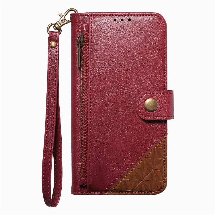Portafoglio con cerniera e cinturino in ecopelle vegana, For iPhone 16 Pro Max, For iPhone 16 Pro, For iPhone 16 Plus, For iPhone 16