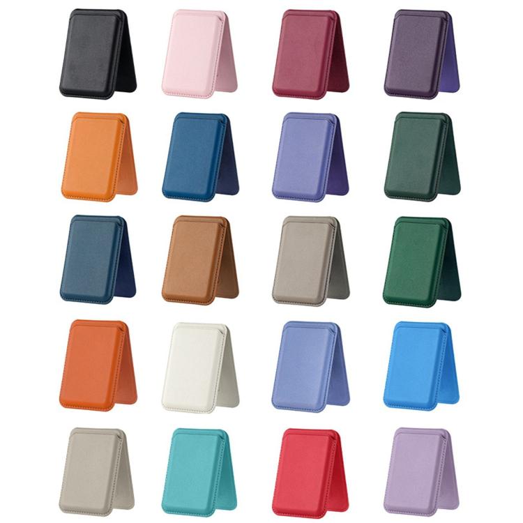 Portacarte magnetico in ecopelle a forma di A