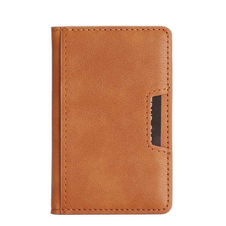 Borsa porta carte magnetica in pelle vegana a due ante
