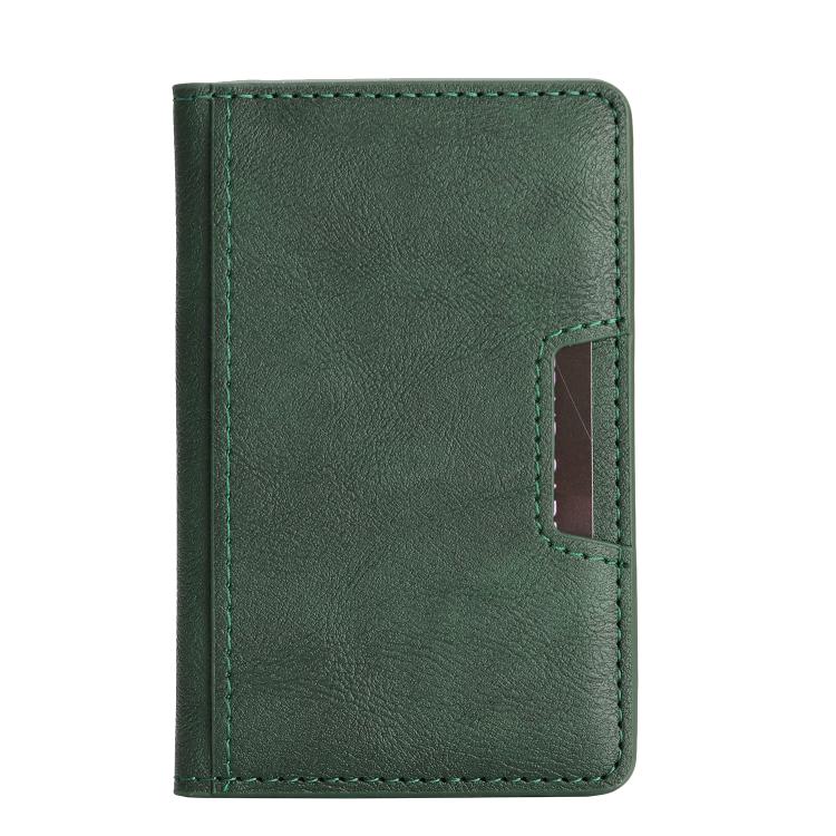 Borsa porta carte magnetica in pelle vegana a due ante