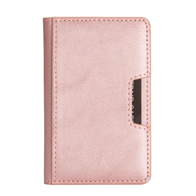 Borsa porta carte magnetica in pelle vegana a due ante