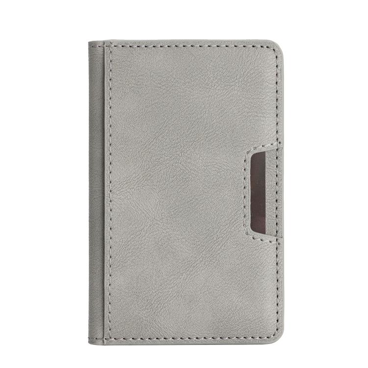 Borsa porta carte magnetica in pelle vegana a due ante