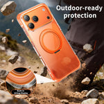 Custodia acrilico trasparente con supporto magnetico iPhone 16 Pr