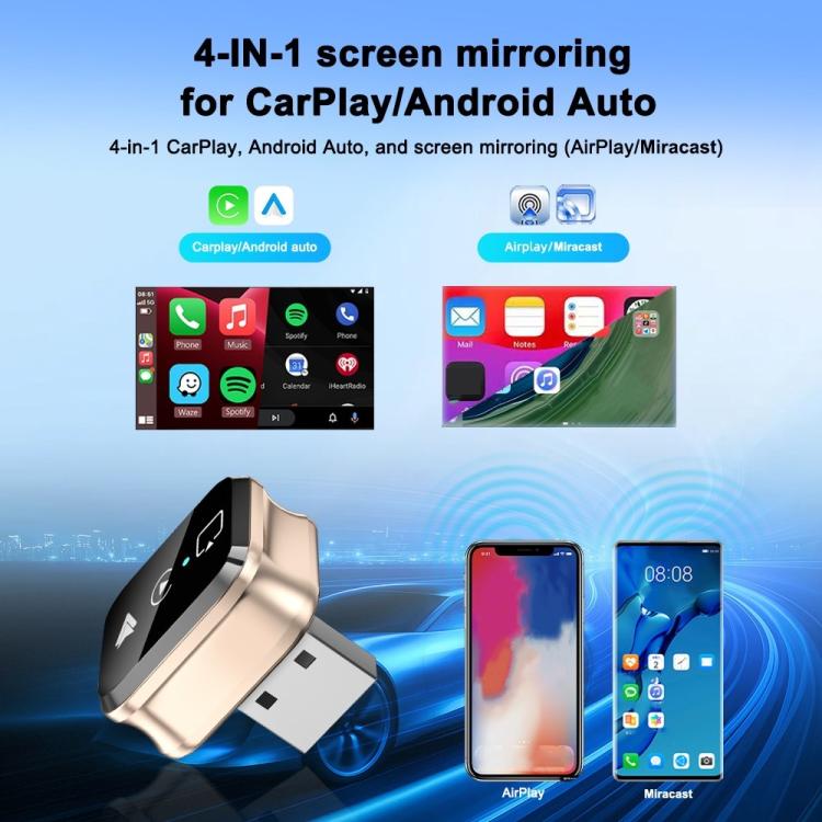 Adattatore M70 wireless per CarPlay e Android Auto