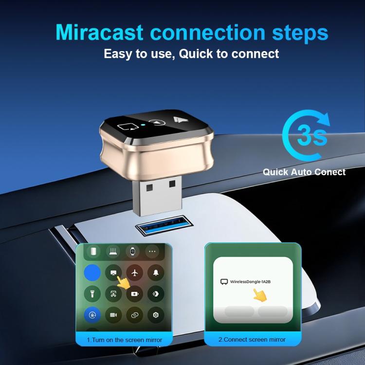 Adattatore M70 wireless per CarPlay e Android Auto