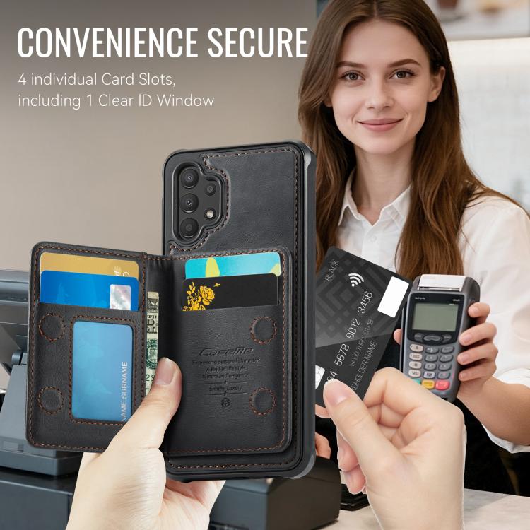 Custodia CaseMe Me80 con portafoglio rimovibile per Samsung Galaxy A13 e A04s