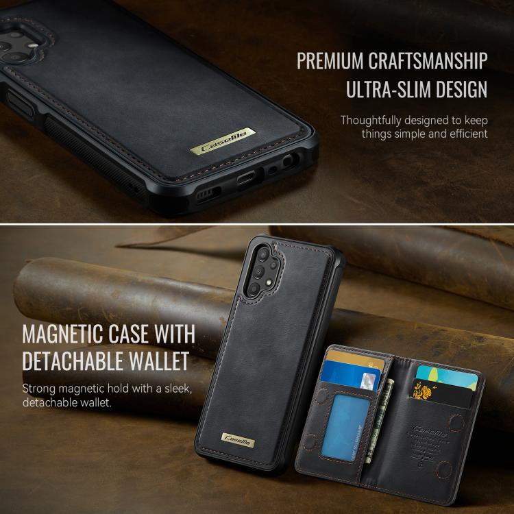 Custodia CaseMe Me80 con portafoglio rimovibile per Samsung Galaxy A13 e A04s