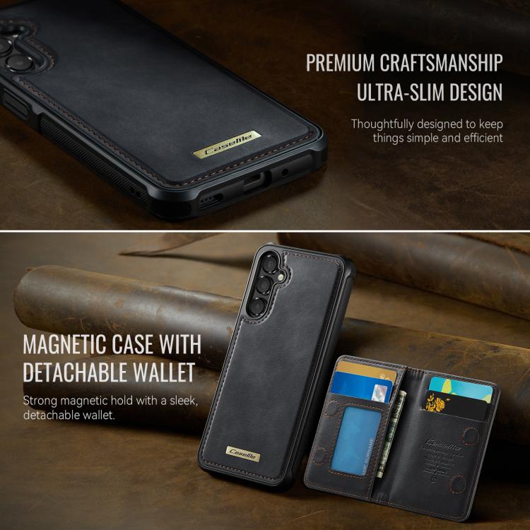 Custodia per telefono con portafoglio rimovibile per Samsung Galaxy A17, S25