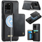 Custodia portafoglio magnetica per Samsung Galaxy S21 Ultra, S20 Ultra, S20 e