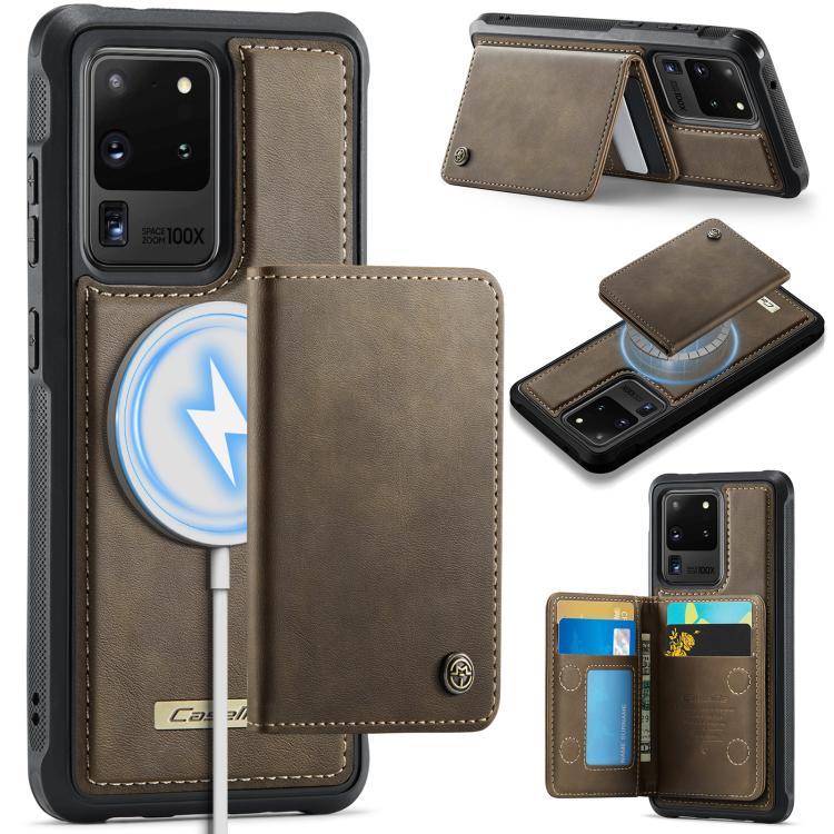 Custodia portafoglio magnetica per Samsung Galaxy S21 Ultra, S20 Ultra, S20 e