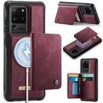 Custodia portafoglio magnetica per Samsung Galaxy S21 Ultra, S20 Ultra, S20 e