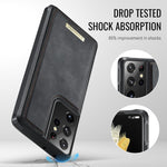 Custodia portafoglio magnetica per Samsung Galaxy S21 Ultra, S20 Ultra, S20 e