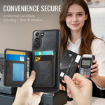Custodia CaseMe Me80 con portafoglio rimovibile per Samsung Galaxy S22, S21 FE
