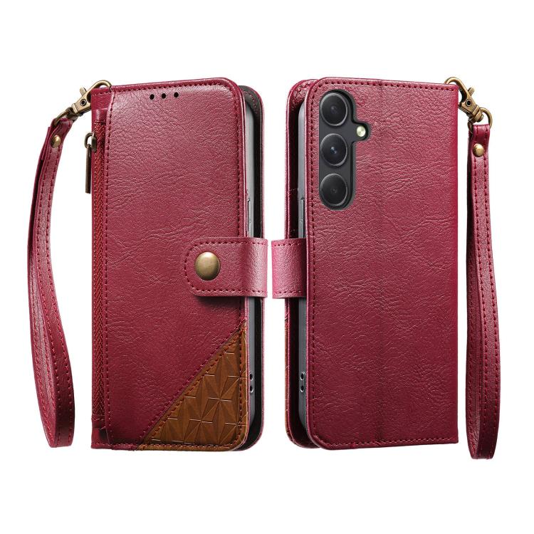 Custodia portafoglio Samsung Galaxy con cerniera, cavalletto e cinturino - immagine 2