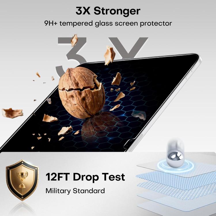 Pellicola vetro temperato per iPad Air e Pro 11-13 pollici