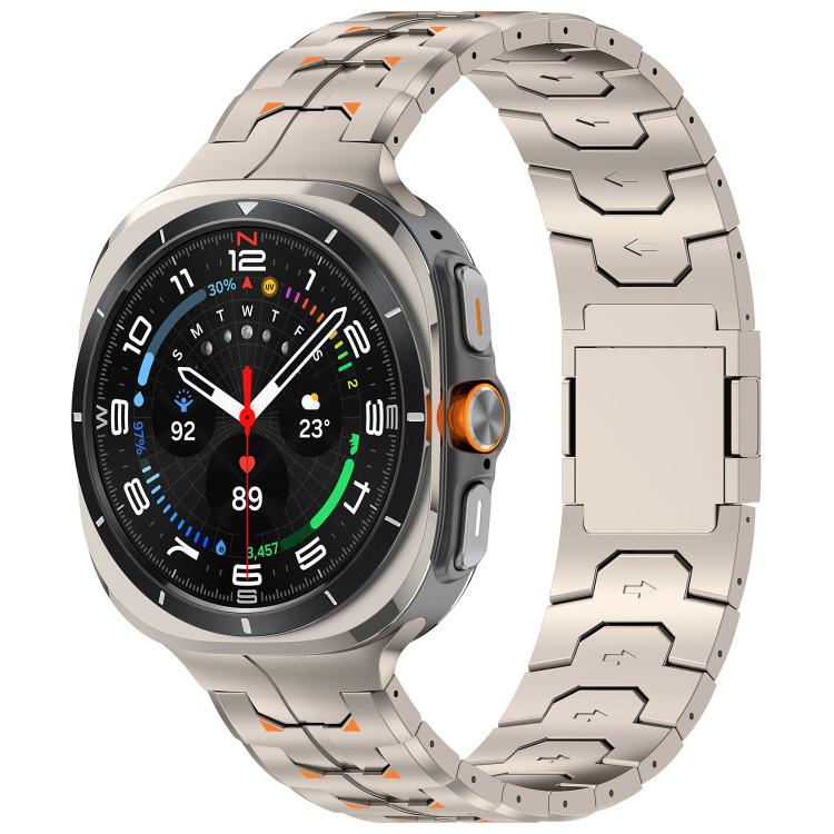 Cinturino per orologio in titanio con chiusura pieghevole Steel Kongman., For Samsung Galaxy Watch Ultra 47mm / Ultra 2025