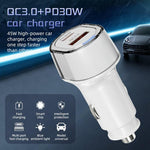 Caricabatterie auto A6 doppia porta USB e Type-C 30W