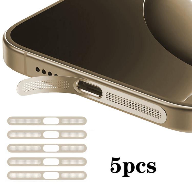Set 5 coperture antipolvere metalliche per iPhone Air