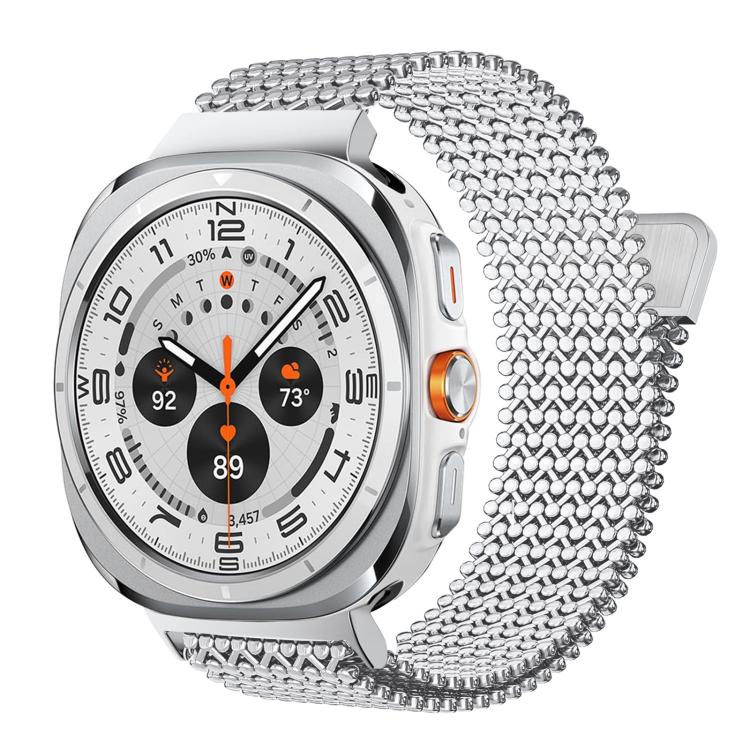 Cinturino magnetico traspirante in acciaio inossidabile., For Samsung Galaxy Watch Ultra / Ultra 2025, For Samsung Galaxy Watch8 / Watch8 Calssic