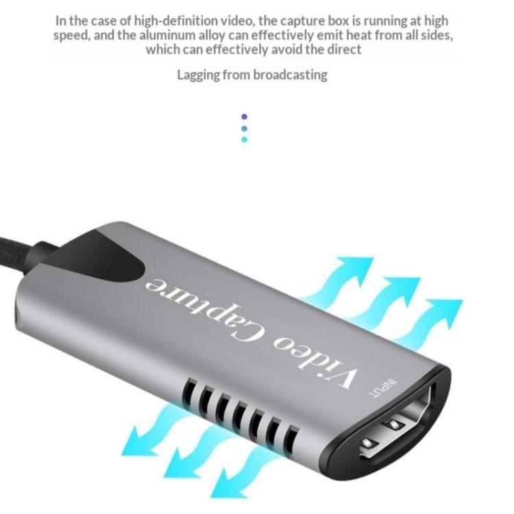 HU-04C Scheda di acquisizione video da HDMI a Type-C per streaming di giochi 4K e trasmissioni in diretta, HU-04C