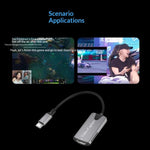 HU-04C Scheda di acquisizione video da HDMI a Type-C per streaming di giochi 4K e trasmissioni in diretta, HU-04C