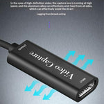 HU-02 Scheda di acquisizione video da HDMI a USB 3.0, adattatore per streaming live di giochi 1080P, cavo, HU-02
