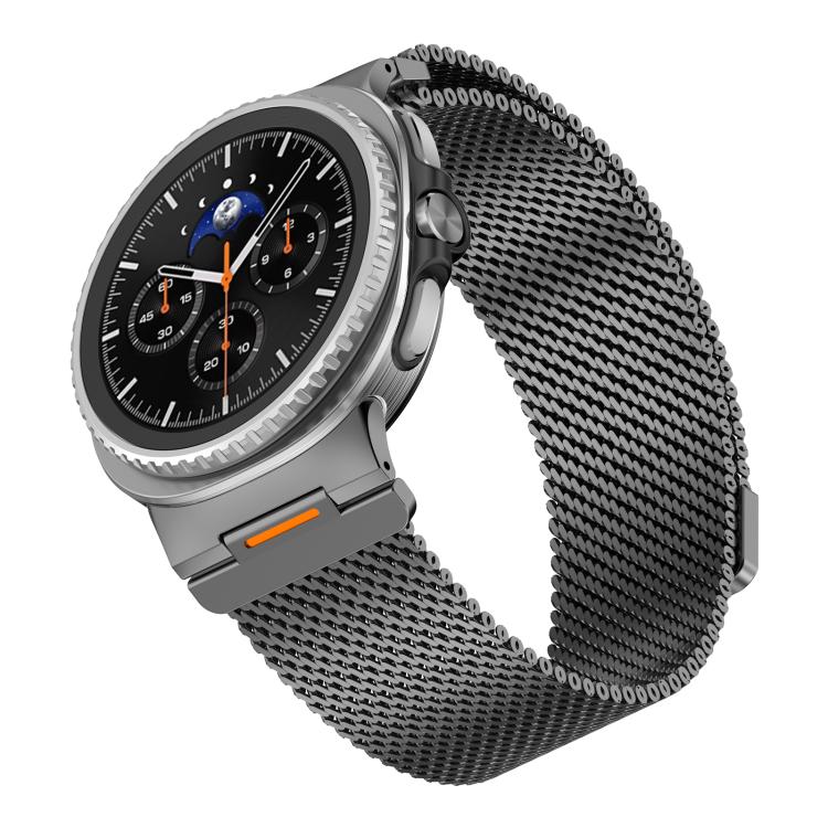 Cinturino magnetico a maglia milanese spessa e vivace per orologio, For Samsung Galaxy Watch8 / Watch8 Classic