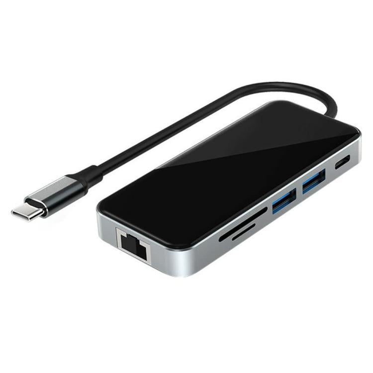 Hub USB-C 10 in 1 con uscita 4K HD e porta Ethernet RJ45