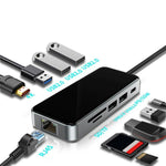Hub USB-C 10 in 1 con uscita 4K HD e porta Ethernet RJ45