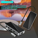 Hub USB-C 10 in 1 con uscita 4K HD e porta Ethernet RJ45