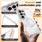 Custodia antiurto con cornice galvanizzata e MagSafe per Samsung Galaxy S25+