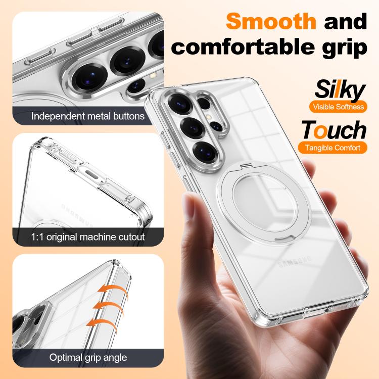 Custodia antiurto con cornice galvanizzata e MagSafe per Samsung Galaxy S25+