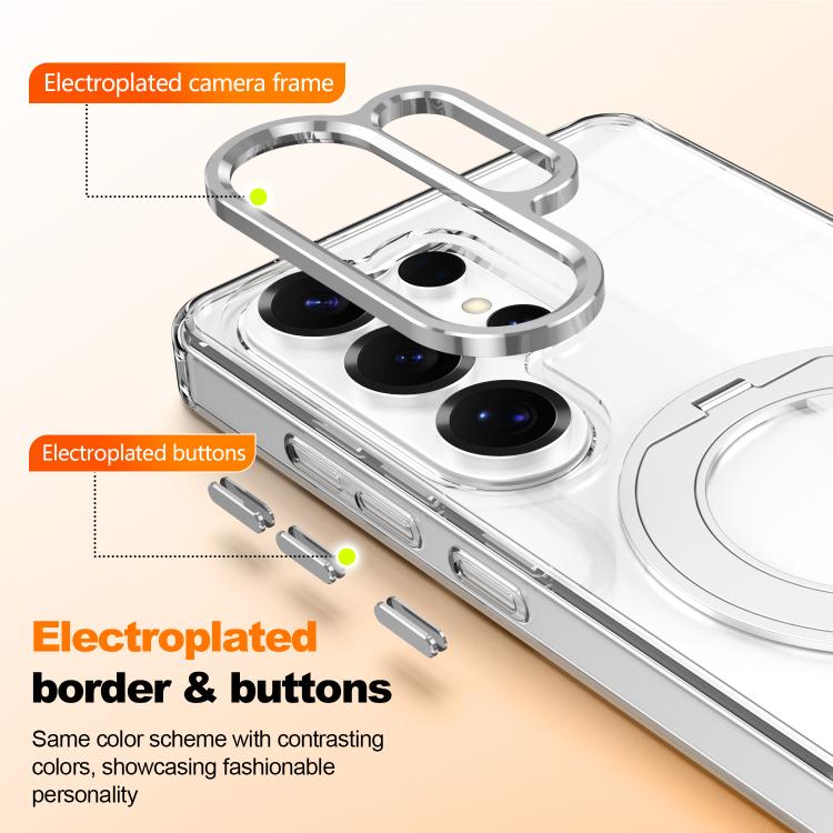 Custodia antiurto con cornice galvanizzata e MagSafe per Samsung Galaxy S25+