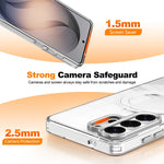 Custodia antiurto con cornice galvanizzata e MagSafe per Samsung Galaxy S25+