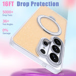 Custodia con supporto magnetico glitterato per Samsung Galaxy S26 Ultra 5G