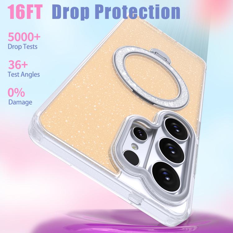 Custodia con supporto magnetico glitterato per Samsung Galaxy S26 Ultra 5G