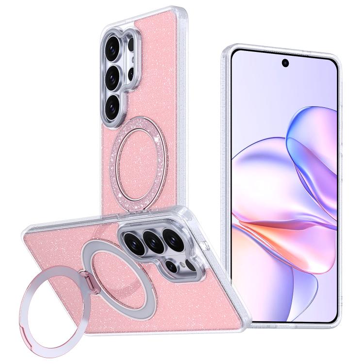 Custodia con supporto magnetico glitterato per Samsung Galaxy S26 Ultra 5G