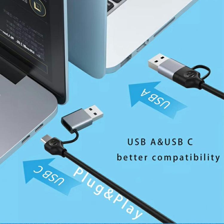 Hub USB-C e USB-A 4 in 1 con porte USB e Ethernet RJ45