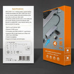 Hub USB-C e USB-A 4 in 1 con porte USB e Ethernet RJ45