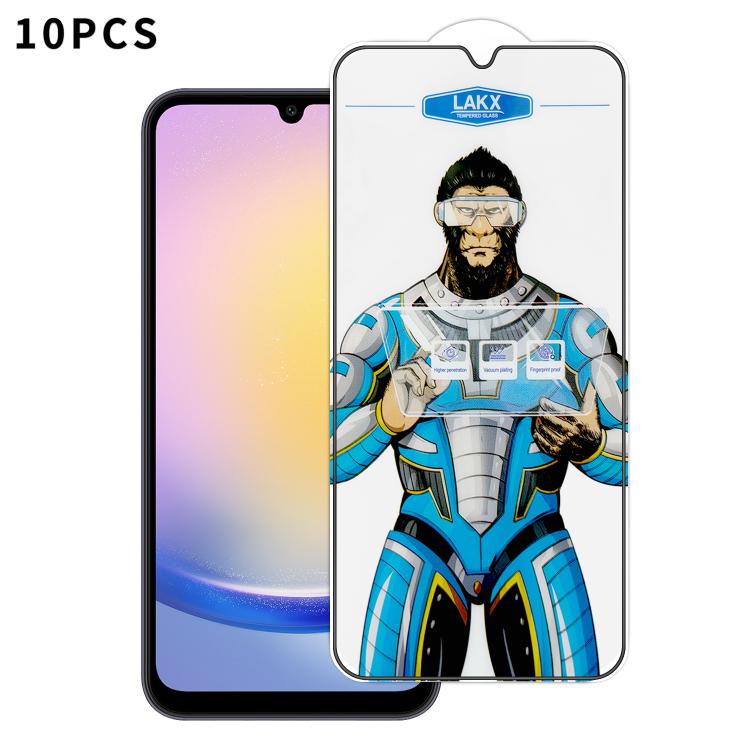 Pellicola vetro temperato Blue Gorilla anti-impronta per Samsung Galaxy