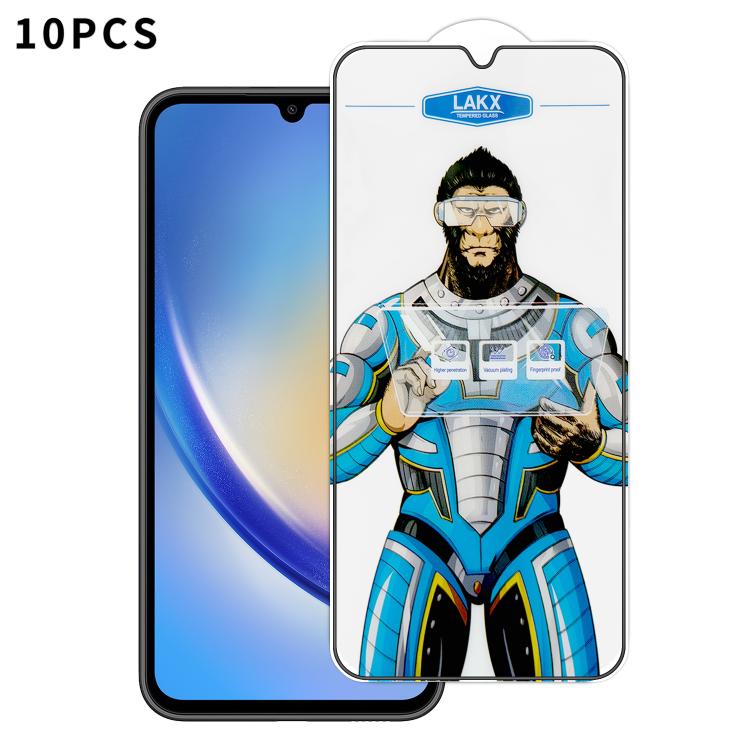 Pellicola vetro temperato Blue Gorilla anti-impronta per Samsung Galaxy